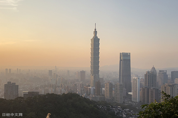 夕阳下的台北